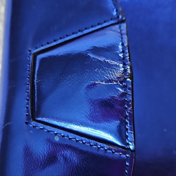 ALEXANDER WANG BLUE METALLIC WALLET - Picture 6 of 8